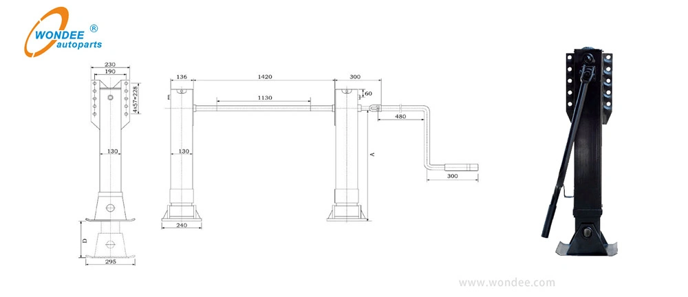 Good Selling Landing Gear for Heavy Duty Semi Trailer and Truck