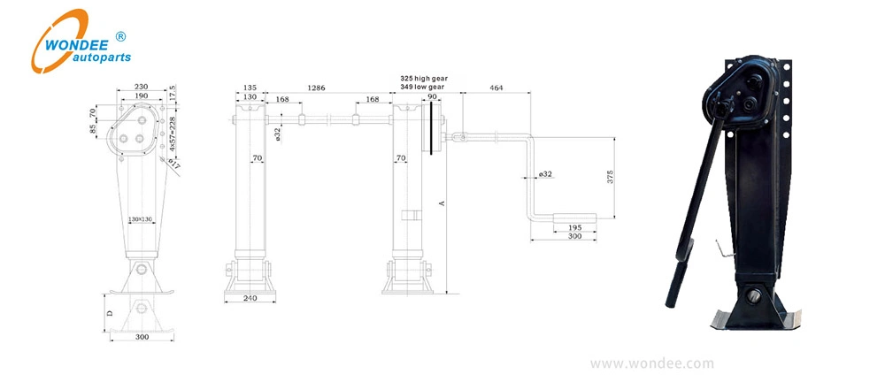 Good Selling Landing Gear for Heavy Duty Semi Trailer and Truck